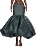TENSION LEATHER SKIRT
