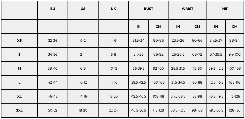 Size guide